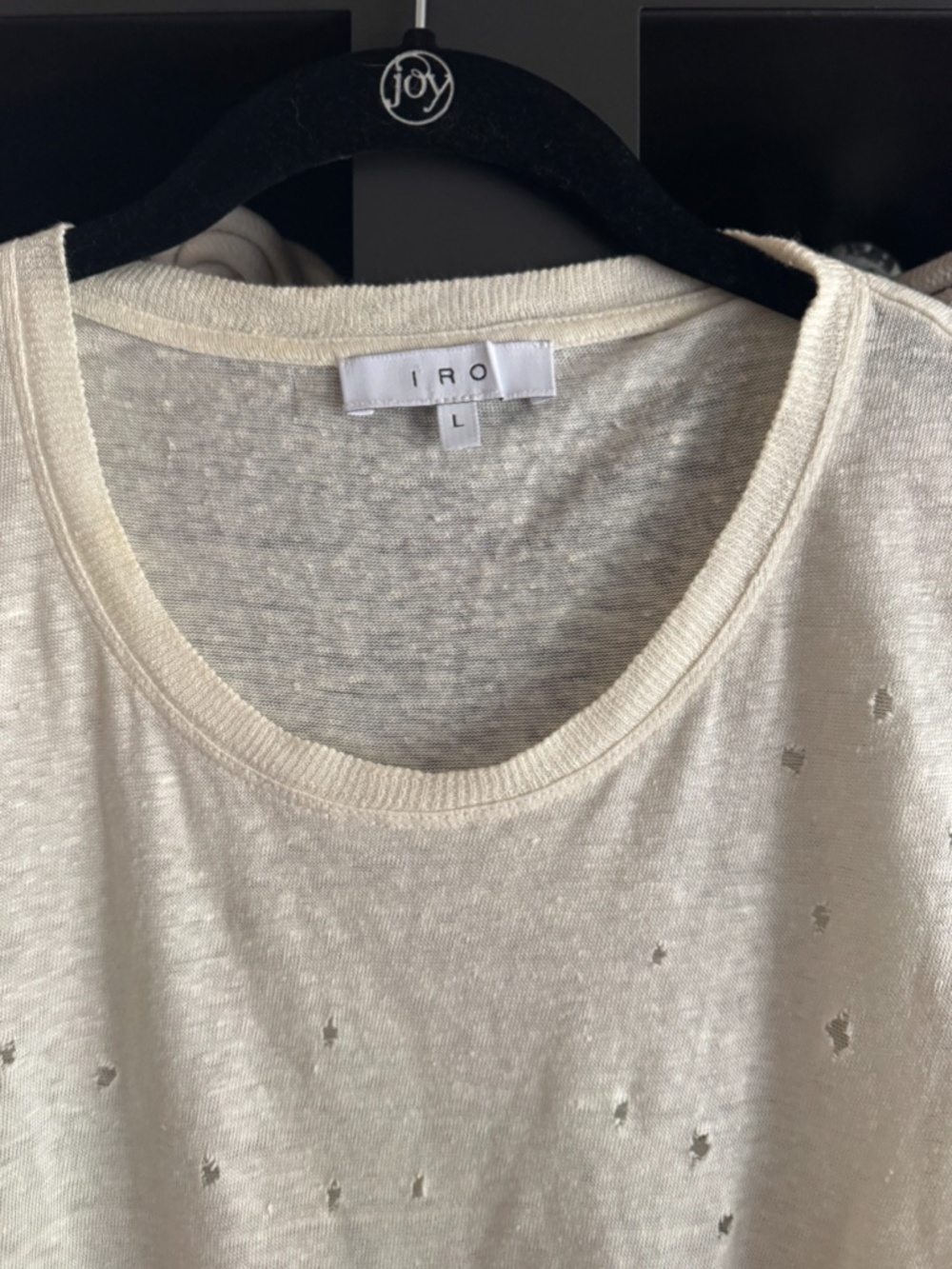IRO Distressed Linen Tee - Picture 5 of 5